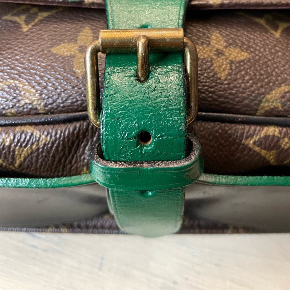 Louis Vuitton Cartouchiere MM Crossbody with COA (painted leather) - Picture 10 of 16